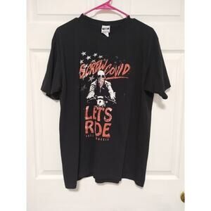 Screw ##### Let's Ride Hell On Wheels Motorcycle Black T Shirt Size L Single...